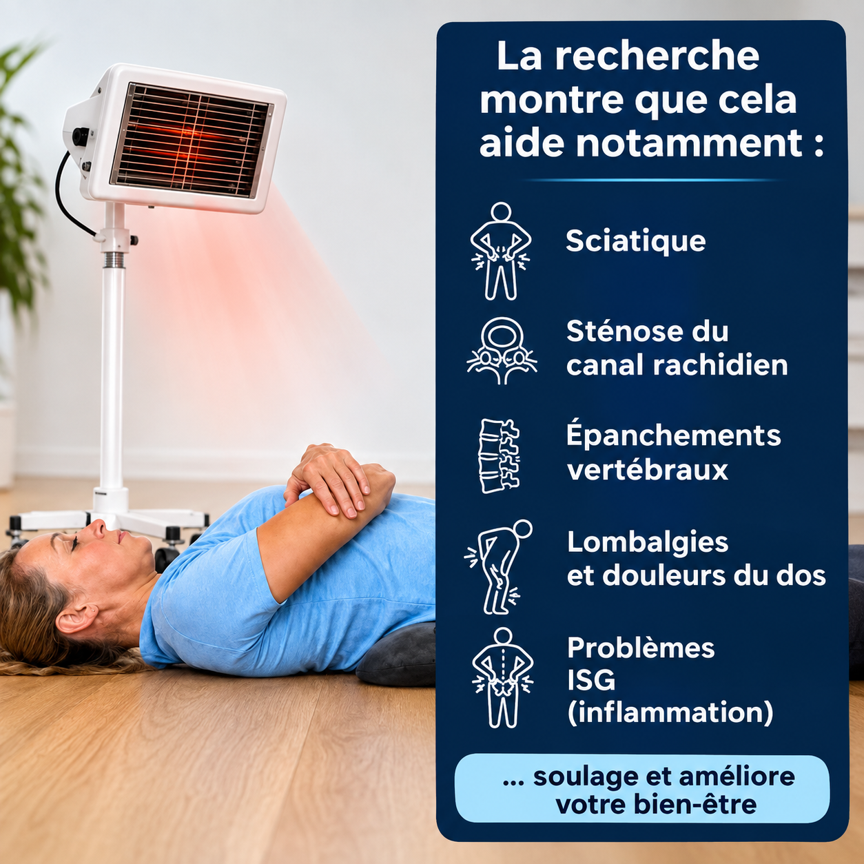 Appareil de massage des tissus profonds NeuroFlow à 3 zones