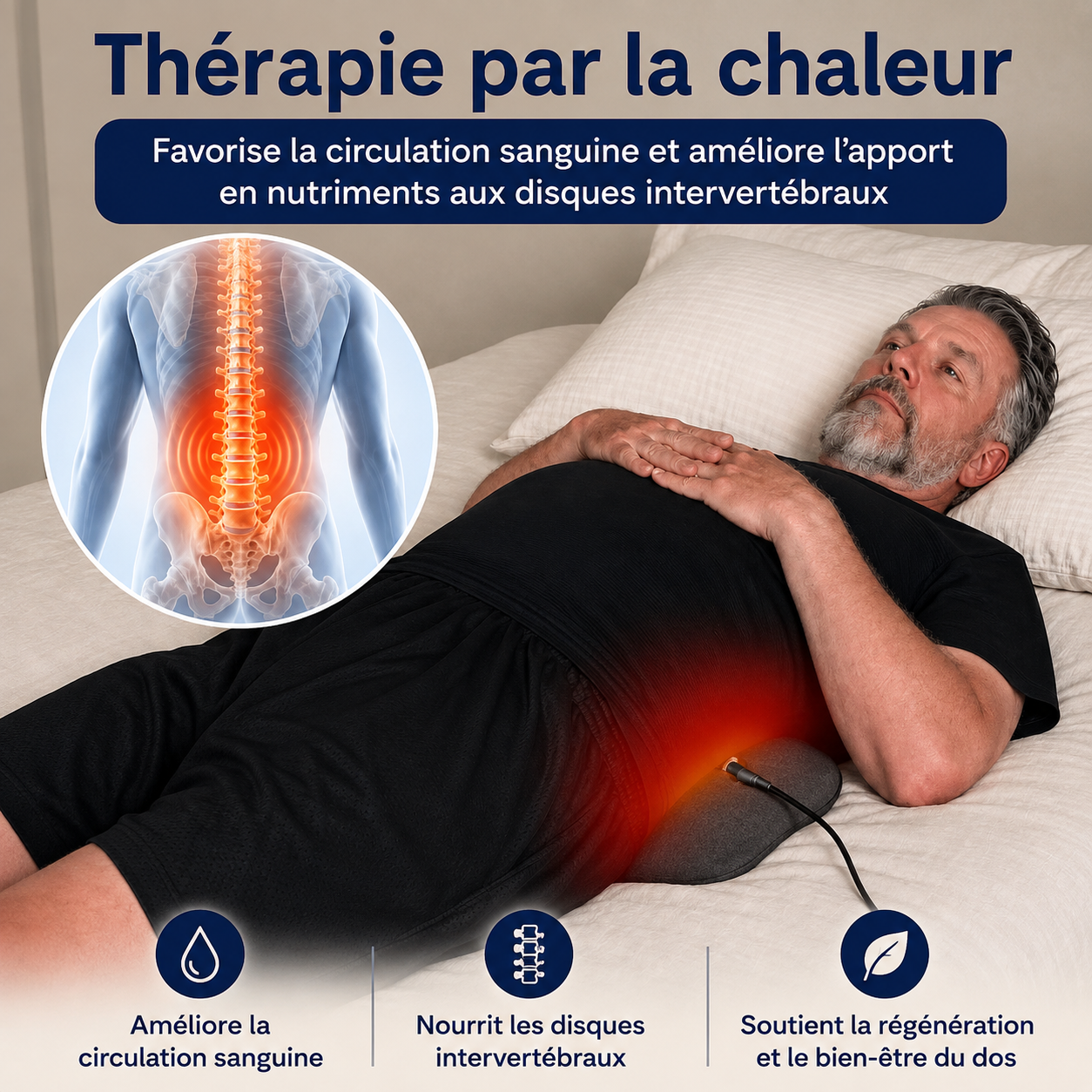 Appareil de massage des tissus profonds NeuroFlow à 3 zones