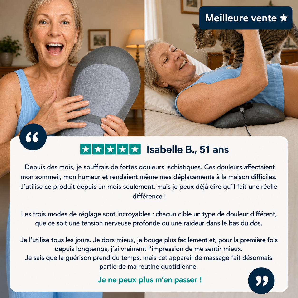 Appareil de massage des tissus profonds NeuroFlow à 3 zones